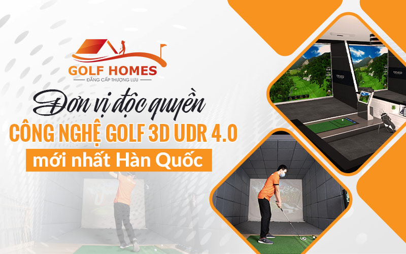 GolfHomes ứng dụng công nghệ hiện đại vào thi công phòng golf 3D