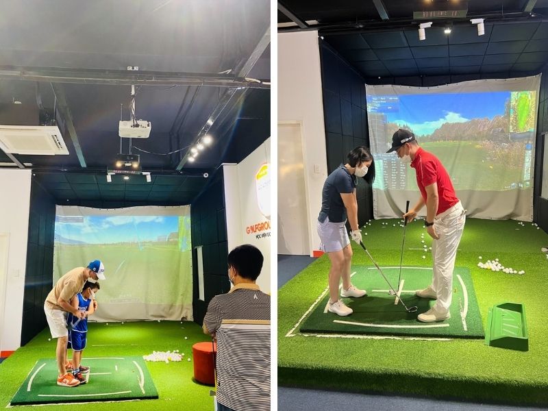 Đánh golf trong phòng 3D đang được nhiều golfer ở Đà Nẵng lựa chọn