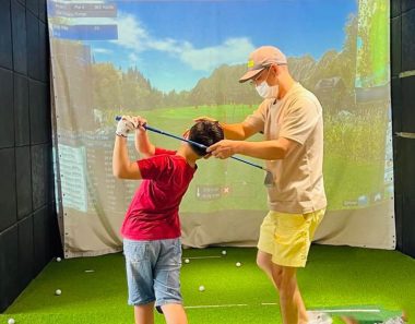Theo học tại IGA, golfer sẽ có thêm những buổi tập đánh tại phòng 3D