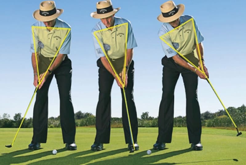 Kỹ thuật cũng như tư thế để gạt bóng vào lỗ cho người mới học đánh golf