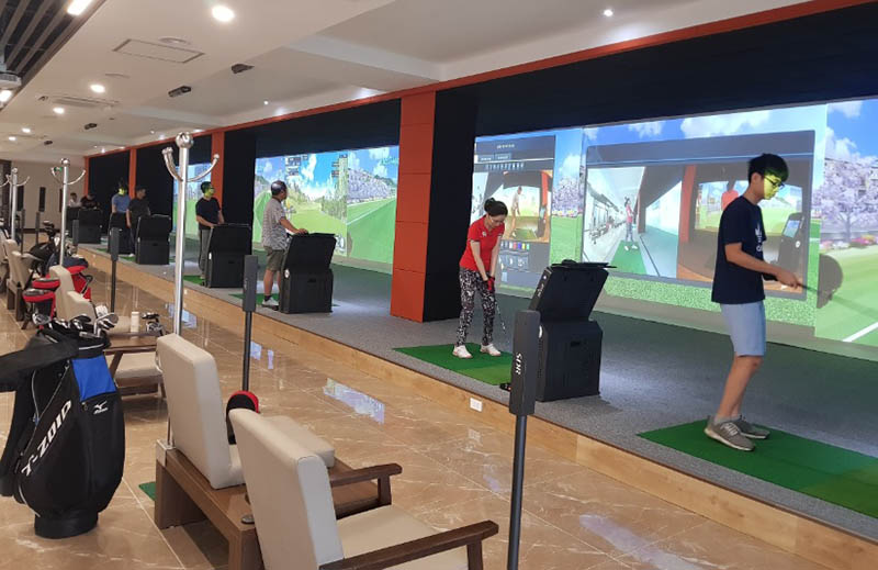 Phòng tập 3D trong nhà hiện đại của sân golf Phương Đông Mỹ Đình