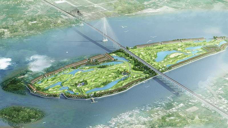 Sân golf Cần Thơ được thi công trên khu đất 77 hecta với số vốn đầu tư lớn hơn 1.139 tỷ đồng