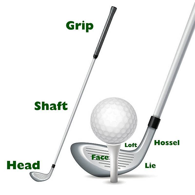 Chi tiết cấu tạo gậy golf