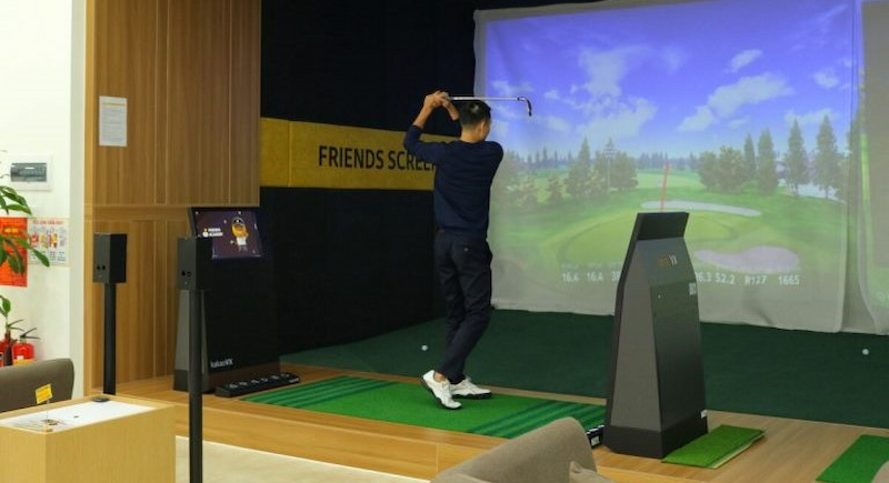 Phòng tập golf 3D cao cấp giúp tôn lên đẳng cấp của căn phòng cho golfer