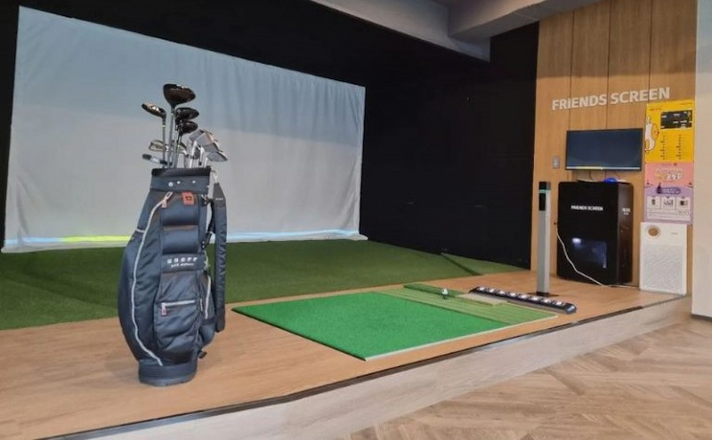 Phòng tập golf cao cấp được trang bị vật dụng hiện đại nhất