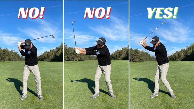 Golfer cần tránh khi thực hiện backswing