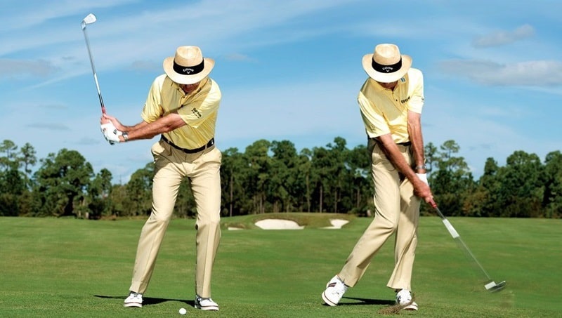 Để có cách đánh bóng golf thẳng chuẩn nhất, golfer cần thực hiện đúng tư thế