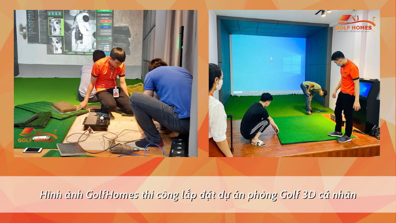 Các phòng golf 3D tại GolfHomes đều được sử dụng hệ thống phần mềm hiện đại