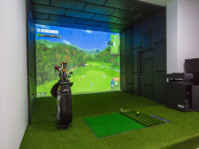 Golfer có thể lựa chọn học đánh golf tại phòng 3D tiện lợi