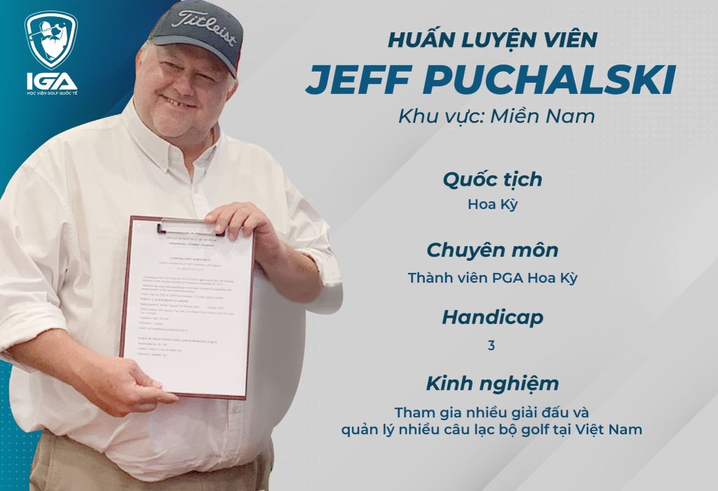 huấn luyện viên golf Mỹ Jeff Puchalski