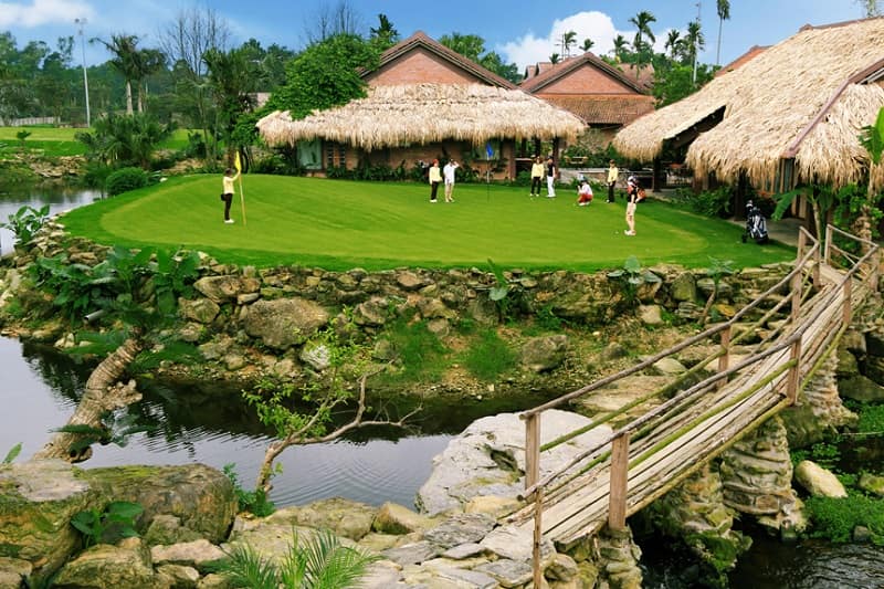 Sân golf Asean Resort & Spa sở hữu nhiều khách sạn, biệt thự, nơi lưu trú hiện đại dành cho golfer