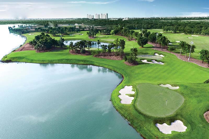Sân golf Epga Ecopark được sử dụng loại cỏ cao cấp, mang đến trải nghiệm tốt nhất dành cho golfer