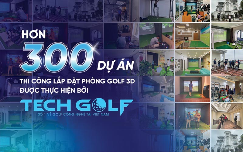 TechGolf với hơn 300 dự án phòng golf 3D được hoàn thành