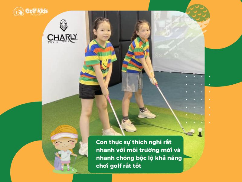 Golf Kids Academy còn sở hữu hệ thống các khóa học đánh golf ở Hà Nội đa dạng
