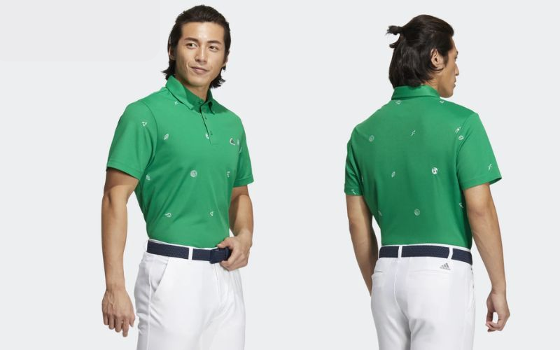 Áo golf được nhà sản xuất Adidas thiết kế với kiểu dáng regular fit, phù hợp với nhiều golfer